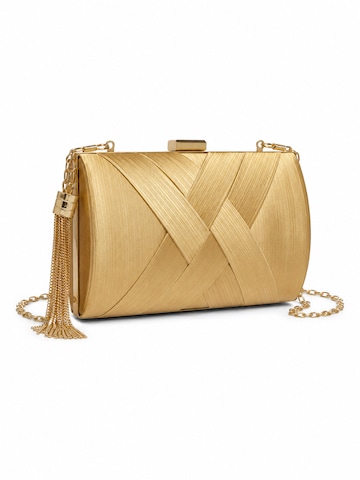 COLLEZIONE ALESSANDRO Clutch 'Sydney' in Gold: front