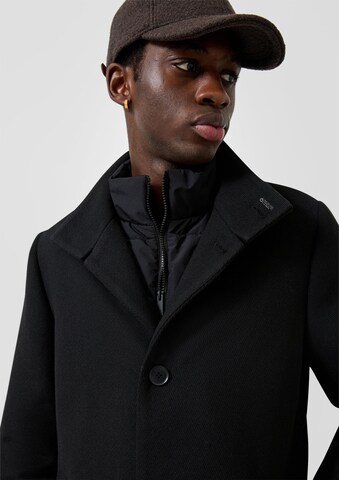 Manteau mi-saison QS en noir : devant