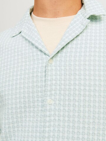 JACK & JONES Comfort fit Button Up Shirt 'Luke' in Green