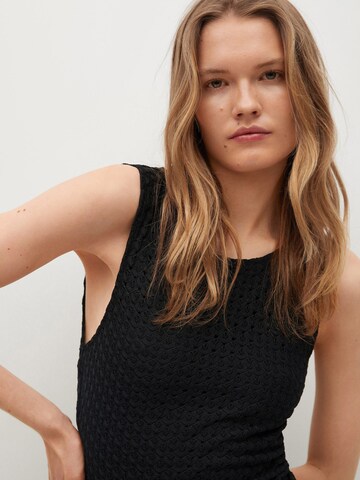 MANGO Knitted dress 'Olivia' in Black