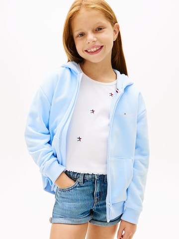 TOMMY HILFIGER Sweatjacke in Blau