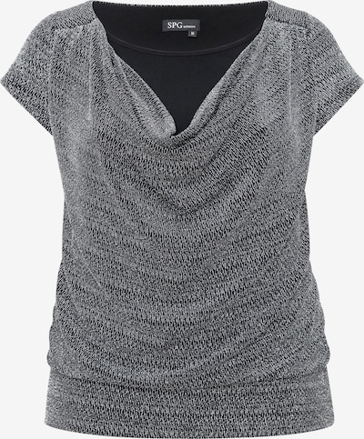 SPGWOMAN Silber-Glanz-Top in silber, Produktansicht