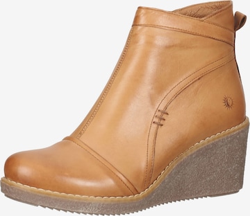 COSMOS COMFORT Ankle Boots in Brown: front