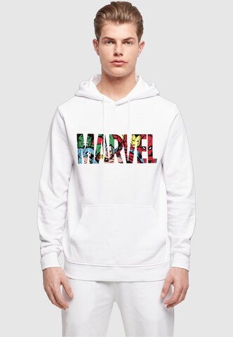 ABSOLUTE CULT Sweatshirt 'Marvel' in Weiß: Vorderseite