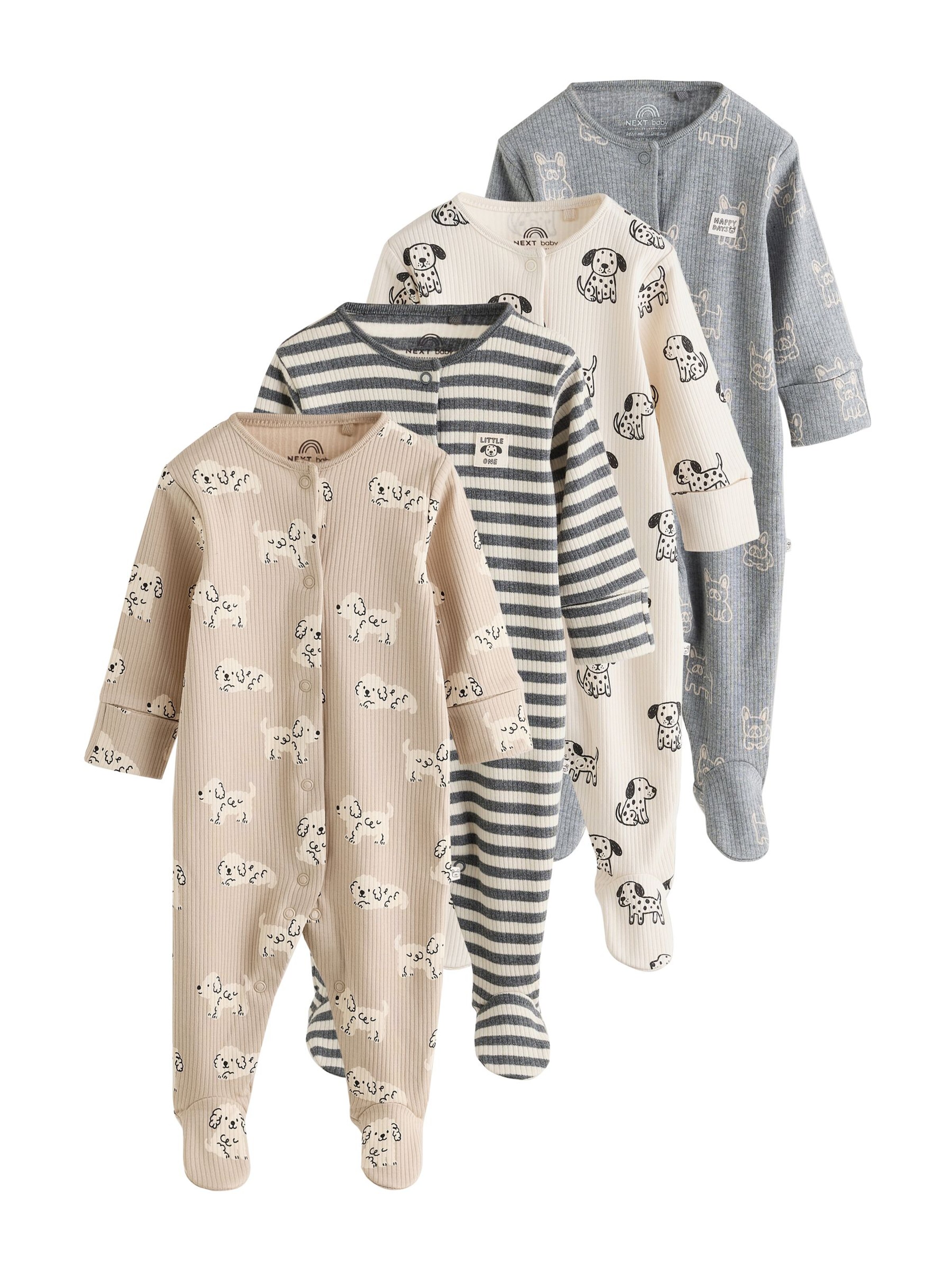 Next - Pijama en gris: frente