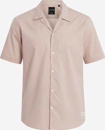 Ombre Button Up Shirt in Beige: front