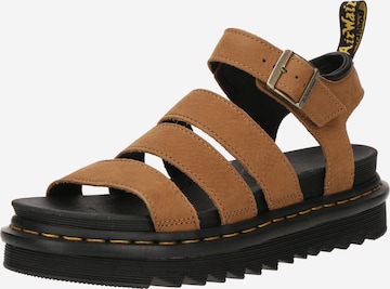 ruda Dr. Martens Basutės su dirželiais 'Blaire': priekis