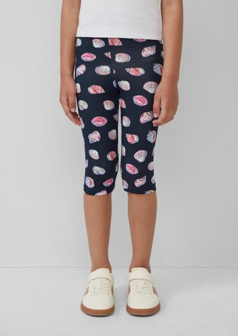 Coupe slim Leggings s.Oliver en bleu : devant