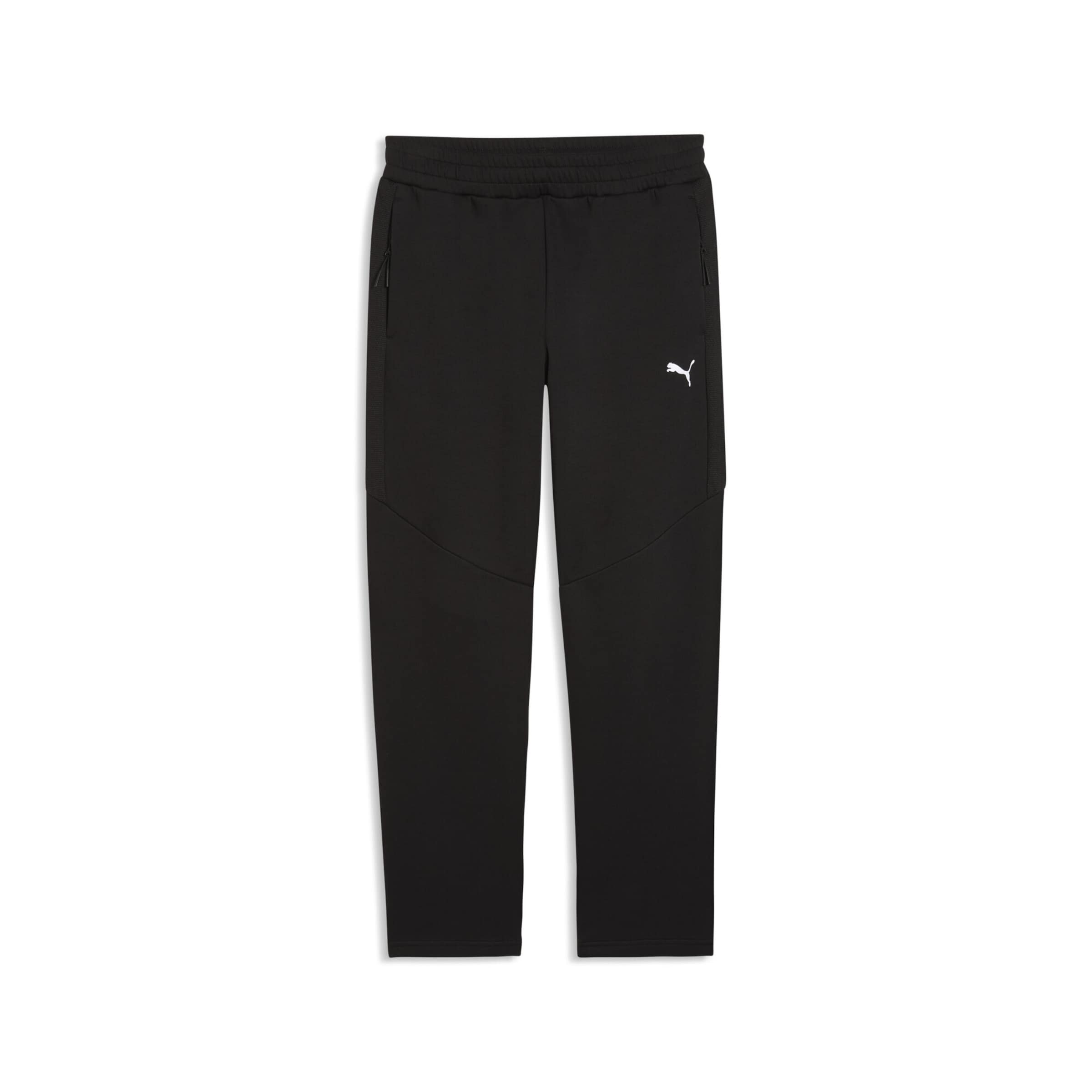 PUMA Workout Pants 'Evostripe' in Black: front