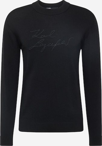 Karl Lagerfeld Sweater in Black: front