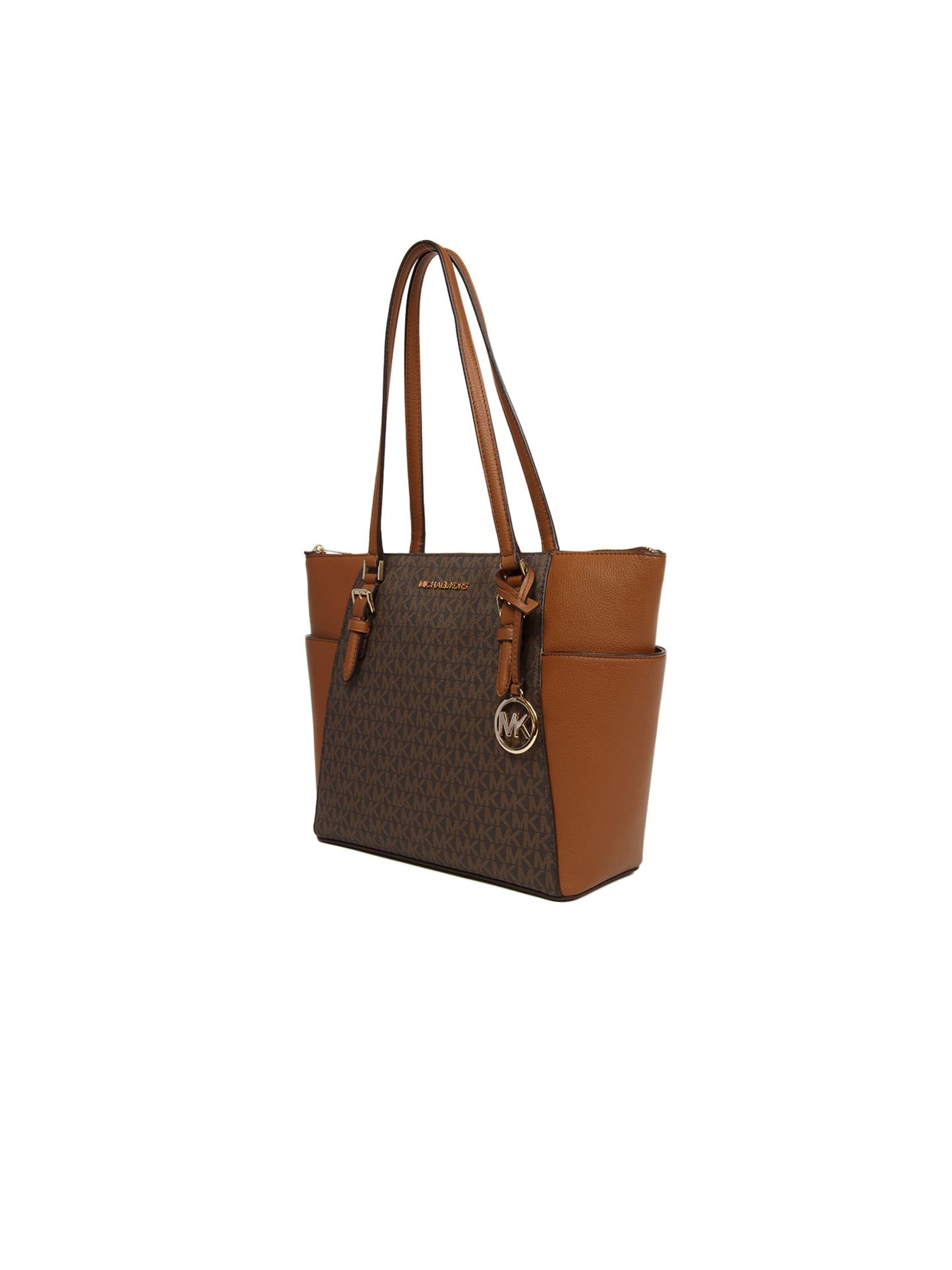Michael Kors - Shopper 'Charlotte Large Top-Zip Tote' en marrón