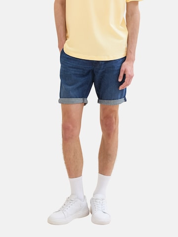 TOM TAILOR DENIM Regular Shorts in Blau: predná strana