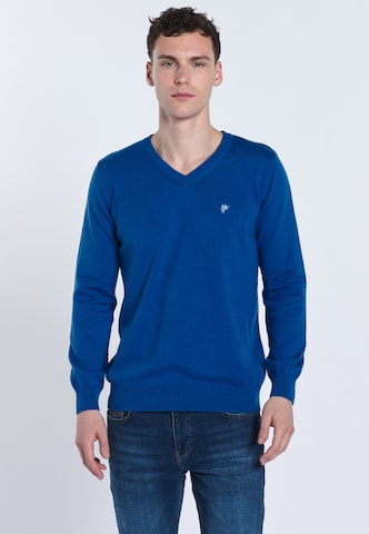 DENIM CULTURE Sweater 'TITO' in Blue: front