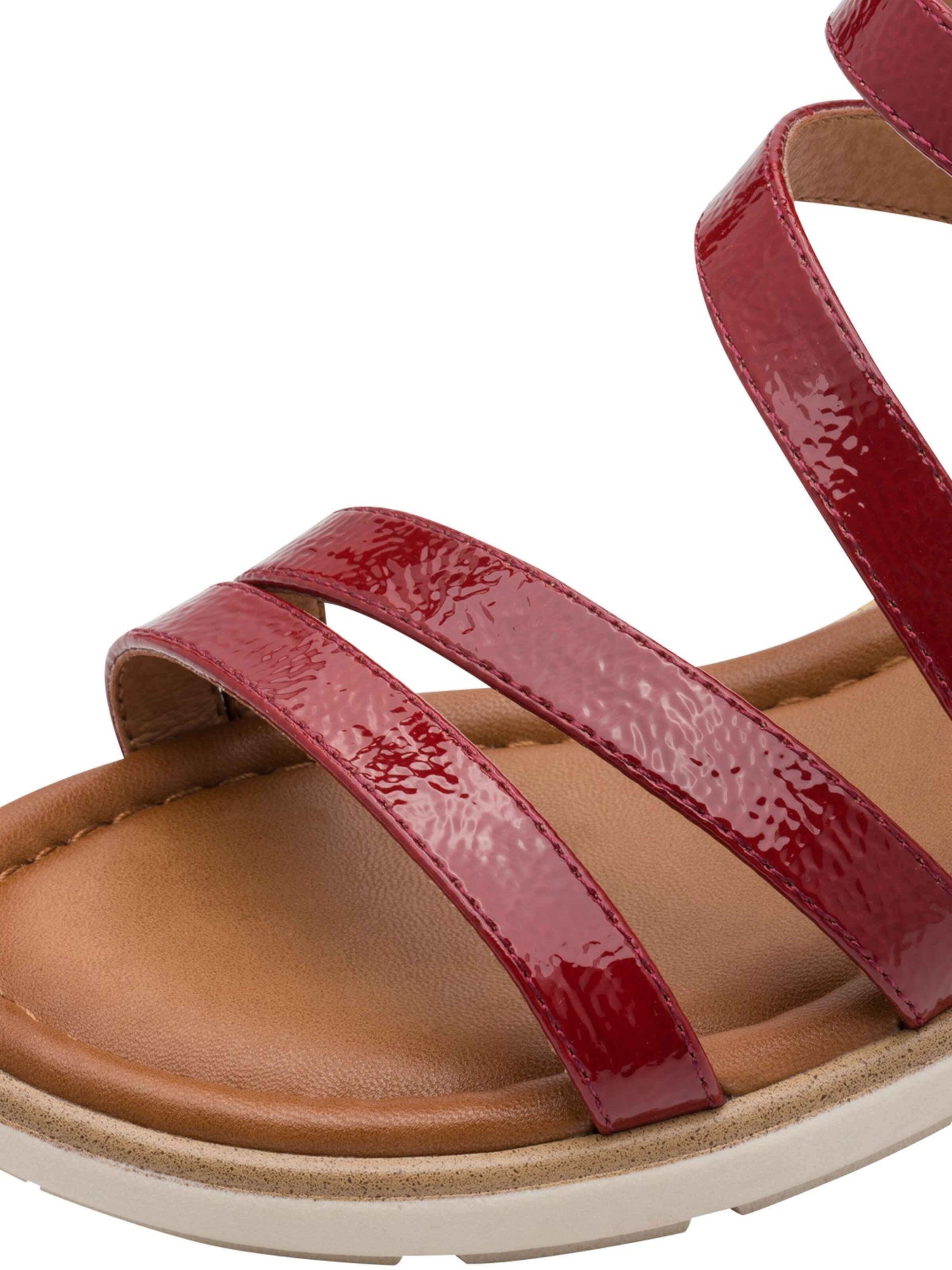 Sandales à lanières Tamaris en rouge