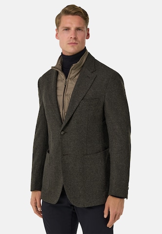 Boggi Milano Slim fit Colbert in Bruin: voorkant