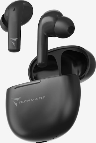 Casques 'Techmade Earbuds K201E Black' Techmade en noir : devant