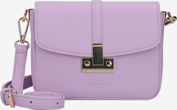 Seidenfelt Manufaktur Crossbody Bag 'Giora' in Purple: front