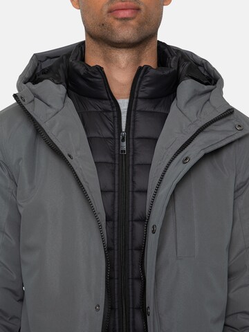 Threadbare Winter Jacket 'Galbraith' in Grey