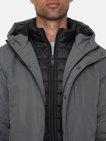 Threadbare Winter Jacket 'Galbraith' in Grey