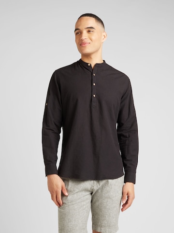 SELECTED HOMME Regular fit Overhemd in Zwart: voorkant