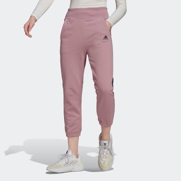 ADIDAS SPORTSWEAR Tapered Sporthose 'Tiro' in Lila: predná strana