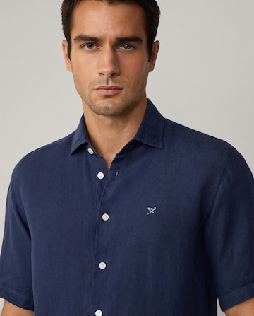Hackett London Slim Fit Hemd in Blau