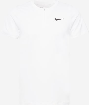 NIKE Funksjonsskjorte i hvit: forside