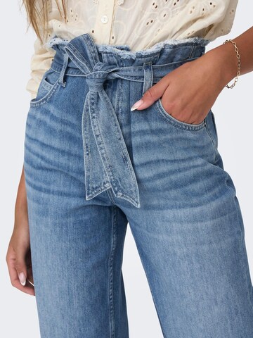 ONLY Wide leg Jeans 'MADDIE' in Blauw