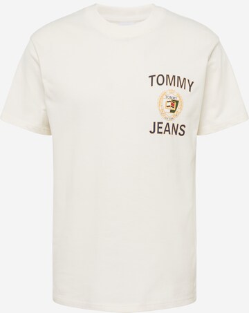 Tommy Jeans - Camiseta 'Luxe' en blanco: frente