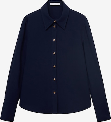 MANGO Блуза 'FLARE' в синьо: отпред