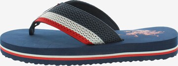 U.S. POLO ASSN. Zehentrenner'Hank' in Blau: Vorderseite