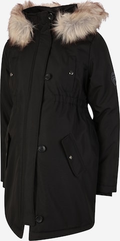 Only Maternity Parka 'Iris' in Schwarz: predná strana