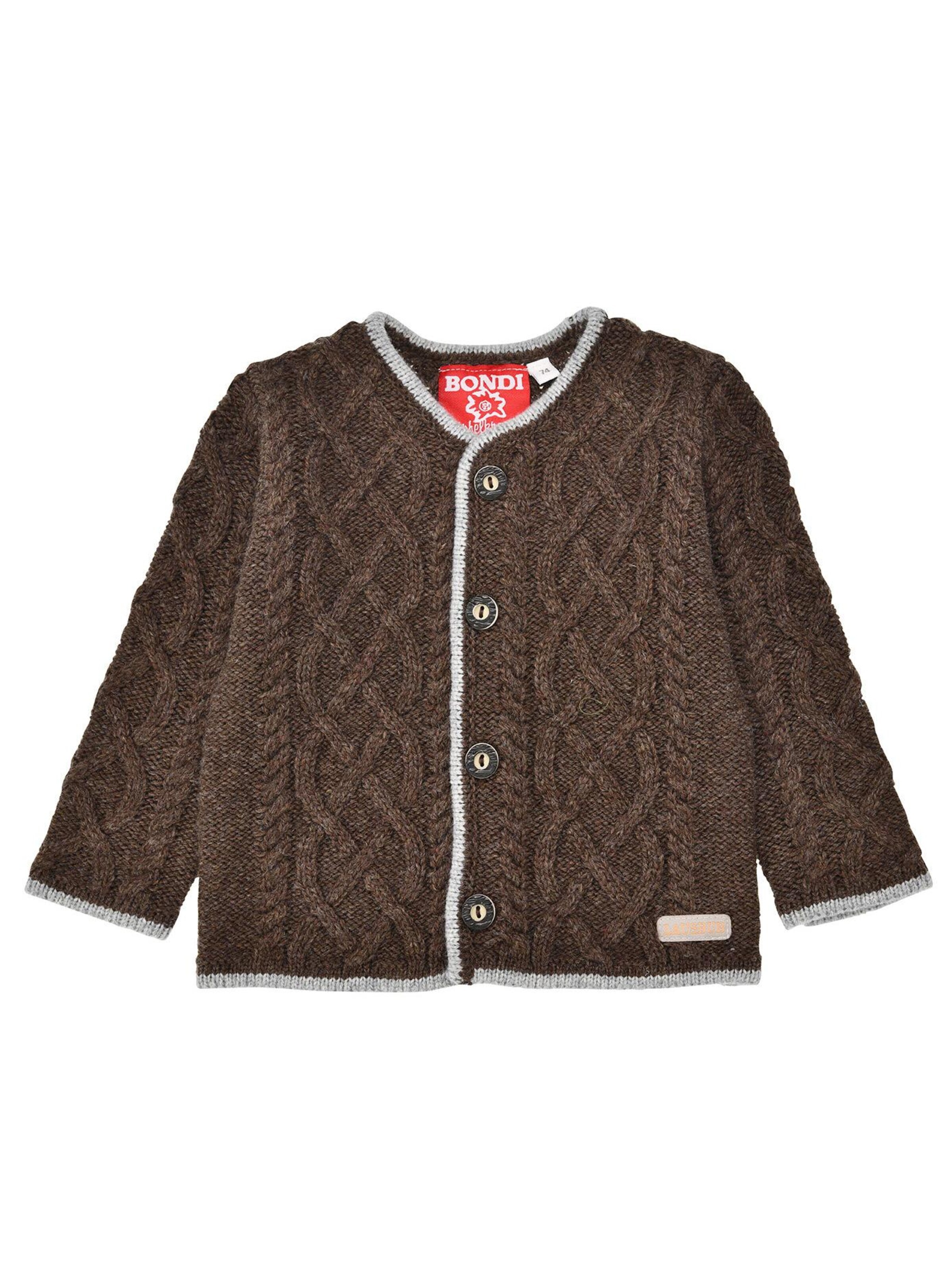 BONDI Strickjacke‌‌‌‌‌‌‌‌‌ in Braun: Vorderseite