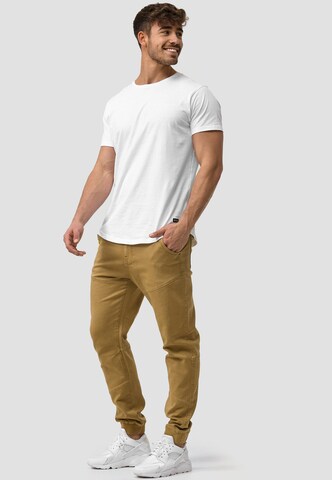 Effilé Pantalon 'Zannes' INDICODE JEANS en marron