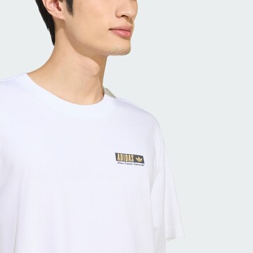 T-Shirt 'Mart Poster' ADIDAS ORIGINALS en blanc