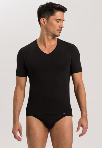 Hanro Undershirt 'Natural Function' in Black: front