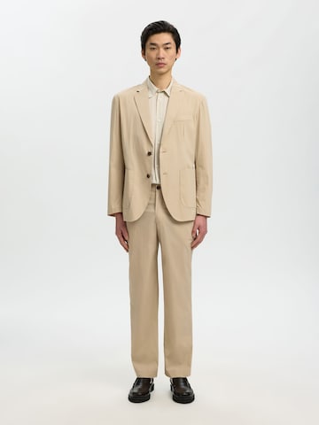 SELECTED - Ajuste regular Chaqueta saco en beige
