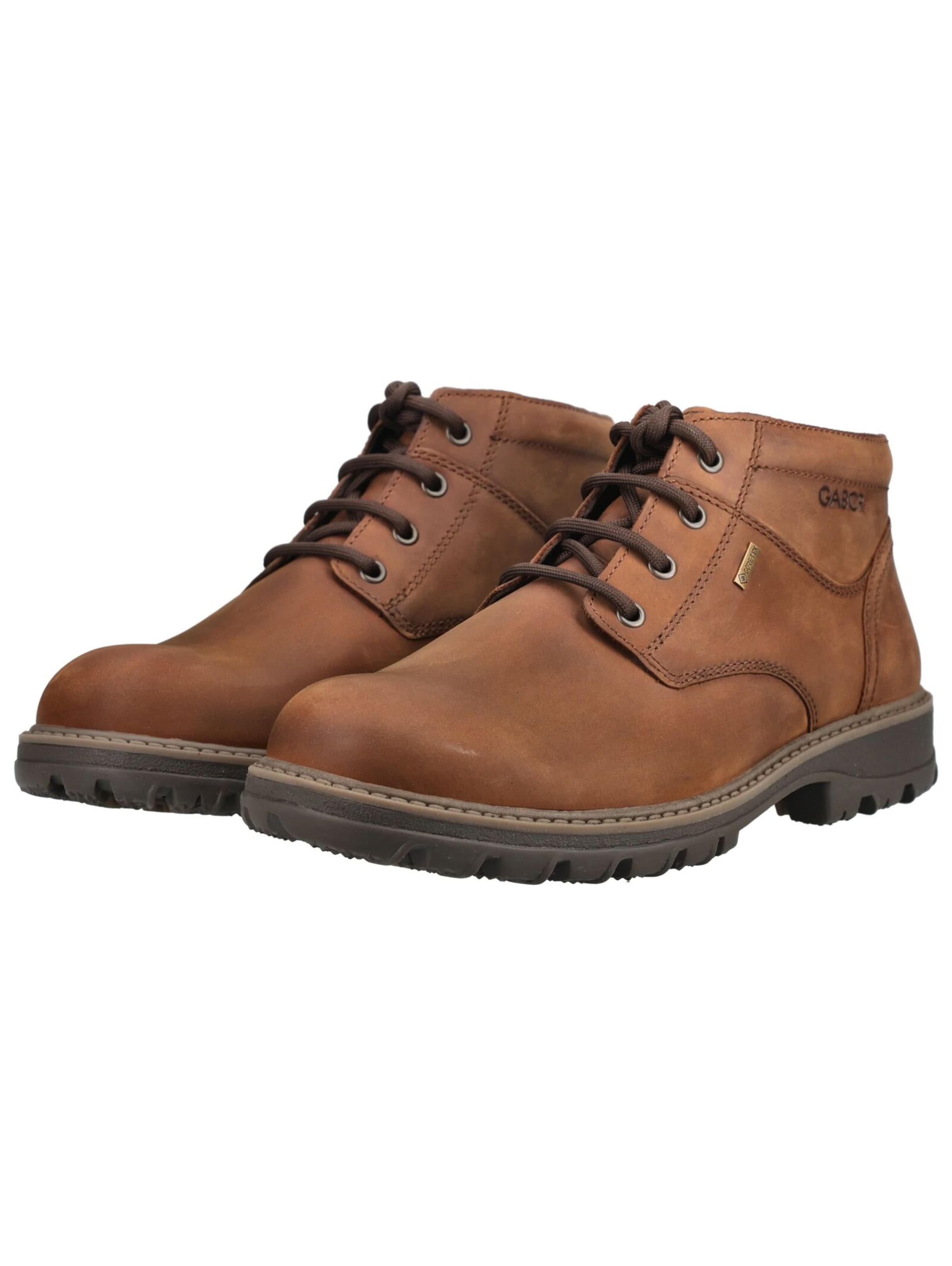 GABOR Lace-up boots in Brown