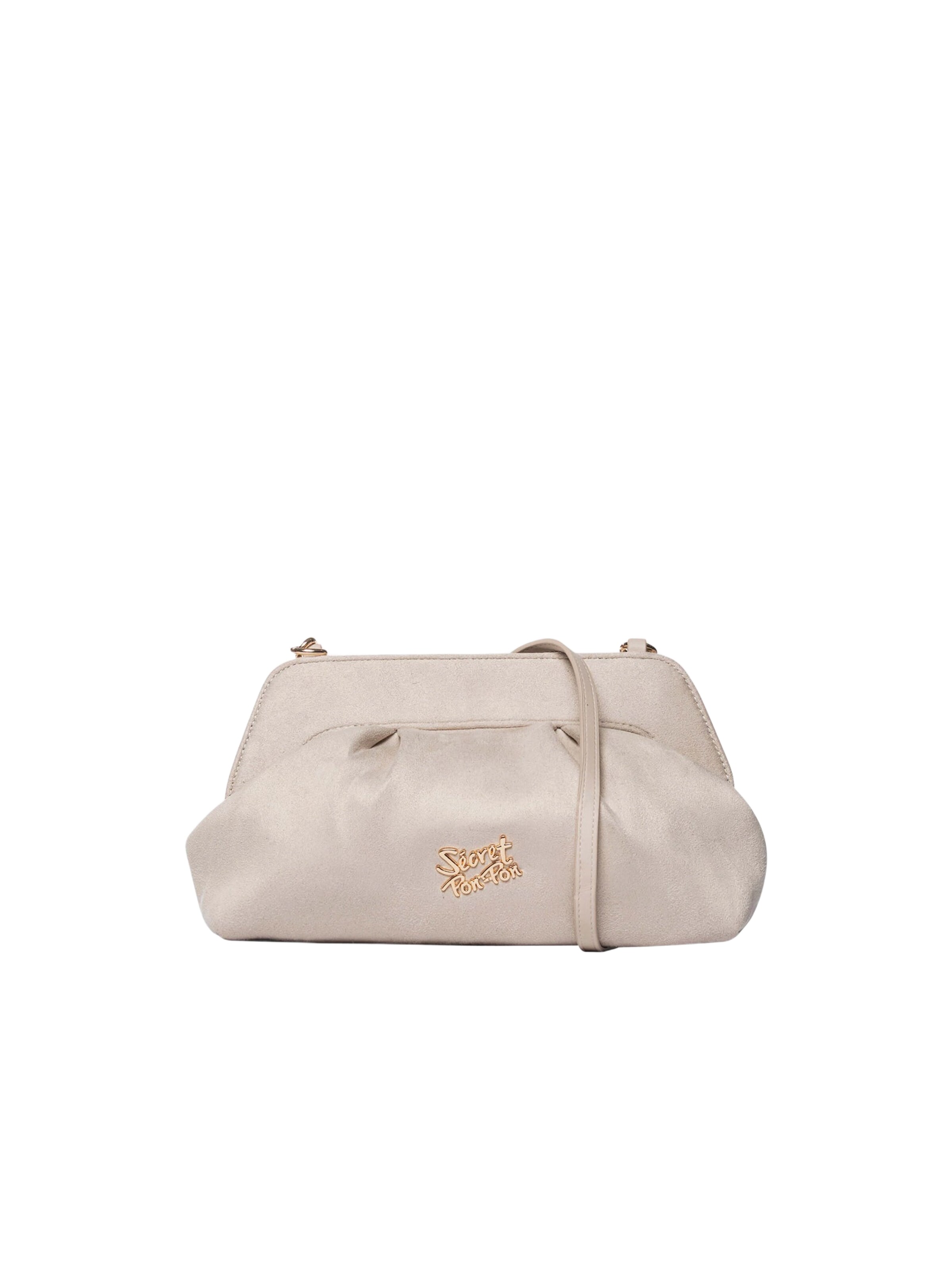 Pochette 'Margaret' di Secret Pon Pon in beige: frontale