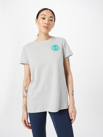 T-shirt fonctionnel 'Coliate Varsity' UNDER ARMOUR en gris : devant