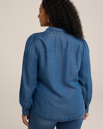 WE Fashion Bluse in Blau