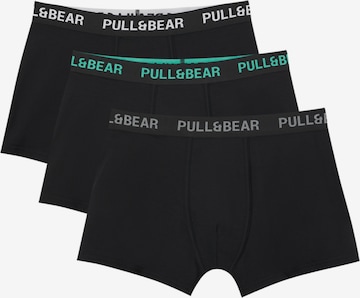 Pull&Bear Boxer shorts in Black: front