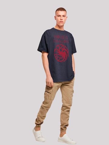 F4NT4STIC Shirt 'House Of The Dragon Targaryen Crest' in Blauw