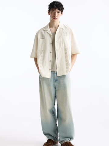 Pull&Bear Comfort fit Overhemd in Wit