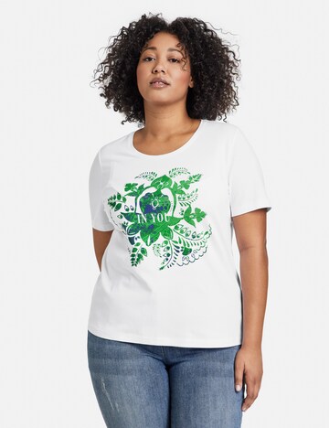 SAMOON - Camiseta en blanco: frente