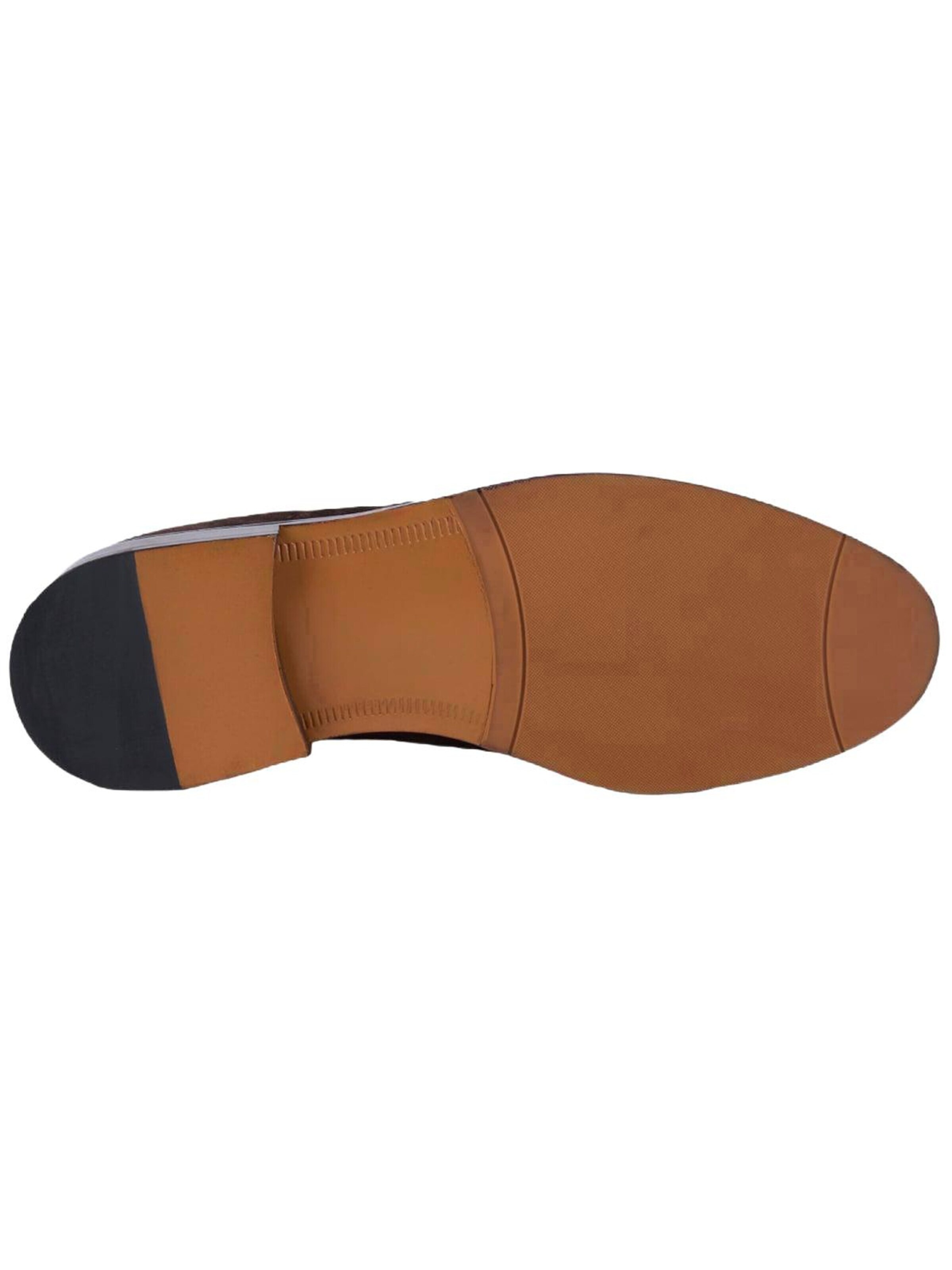 Desa Mocassins 'DESA Herren-Loafer aus Wildleder mit Quasten' in Bruin