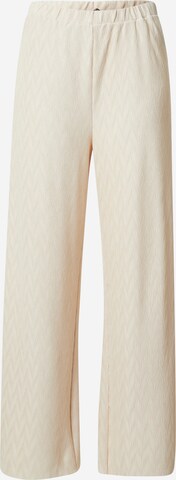 ABOUT YOU Loose fit Trousers 'Janett' in Beige: front