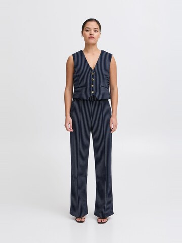 ICHI Kurzweste 'IXKATE PINSTRIPED WA' in Blau