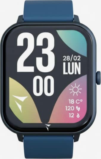 Techmade Digitaluhr 'Glow Smartwatch mit passender Pochette' in dunkelblau, Produktansicht