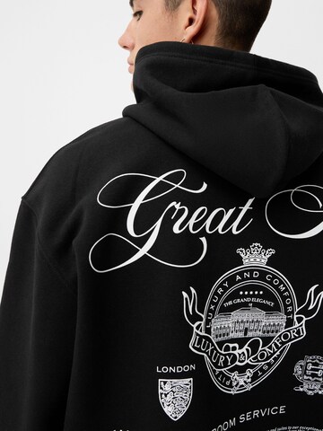 Sweat-shirt Bershka en noir